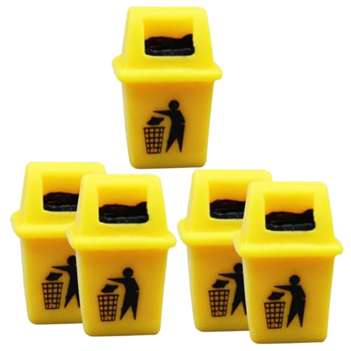 Toyvian Realistisches Mini-mülleimer-Modell Für Kinder 5-teiliges Puppenhaus-mülleimer-Modell Kleiner Mülleimer Mit Tischdekor Landschaftszubehör Toyvian Realistisches Mini-mülleimer-Modell Für Kinder 5-teiliges Puppenhaus-mülleimer-Modell Kleiner Mülleimer Mit Tischdekor Landschaftszubehör von Toyvian
