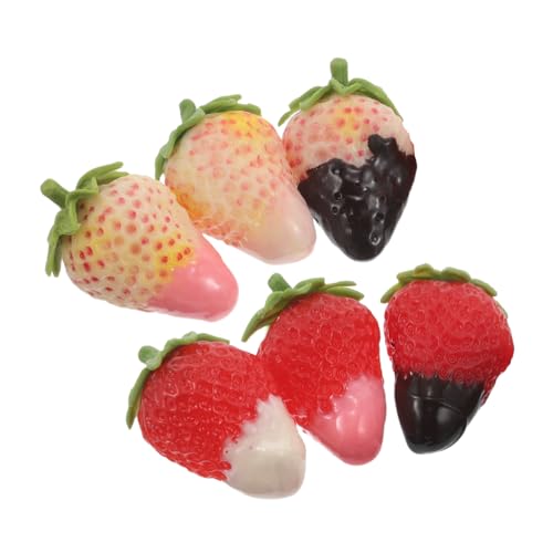 Toyvian 6 Pcs Künstliche Erdbeer Lebensee Früchte Erdbeerbringer Plastik Erdbeeren Fotografie Requisiten Für Heimküchen Schrank Party Ornament Toyvian 6 Pcs Künstliche Erdbeer Lebensee Früchte Erdbeerbringer Plastik Erdbeeren Fotografie Requisiten Für Heimküchen Schrank Party Ornament von Toyvian