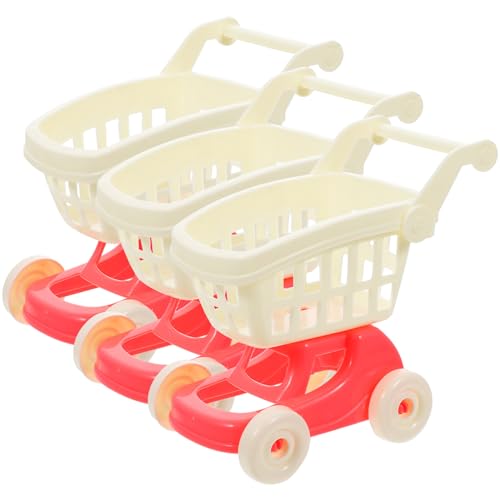 Toyvian 6 STK Einkaufswagen-Ornamente Kinderwagen Spielzeug Accessoires für Mädchen Kinderspielzeug Modelle Sachen für Mädchen Mini-Möbel Modellieren schmücken vorgeben Zubehör von Toyvian