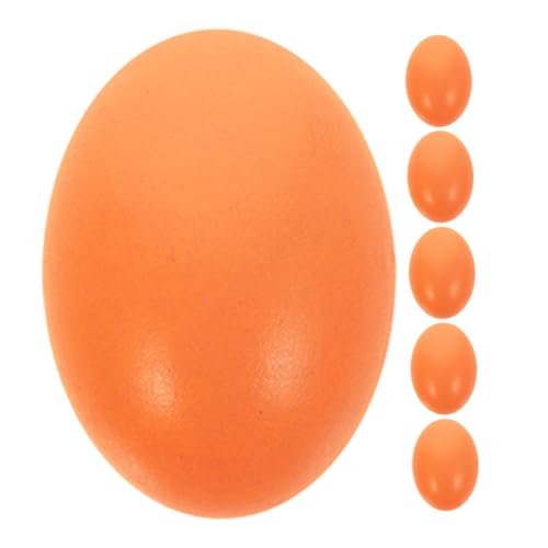 Toyvian 6 STK nachgeahmte Eier künstliche Eier zum bemalen Leere Holzeier unfertige Eier unbemalte Eier Holz Ei realistische Hühnereier Eierdekor künstliche Holzeier Orange Toyvian 6 STK nachgeahmte Eier künstliche Eier zum bemalen Leere Holzeier unfertige Eier unbemalte Eier Holz Ei realistische Hühnereier Eierdekor künstliche Holzeier Orange von Toyvian