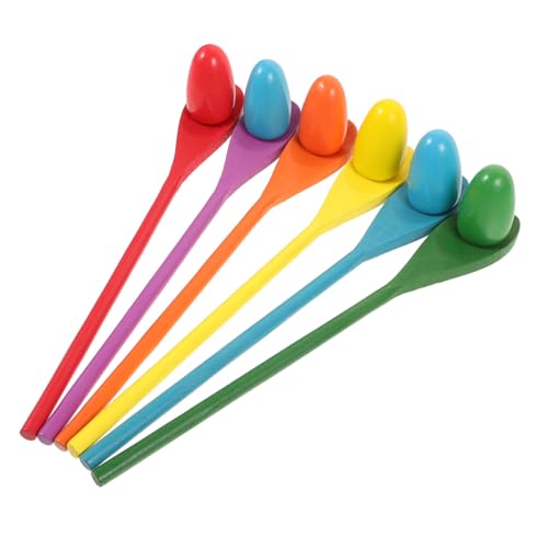 Toyvian 6 Sätze Balancestange Für Trainingsspielzeug Für Balance-Ei Aus Holz Eierlöffel-Spiel Eierrennen Löffelt Eier Bildungsspielzeug Ei-Balance-Spiel Hölzern Colorful Toyvian 6 Sätze Balancestange Für Trainingsspielzeug Für Balance-Ei Aus Holz Eierlöffel-Spiel Eierrennen Löffelt Eier Bildungsspielzeug Ei-Balance-Spiel Hölzern Colorful von Toyvian