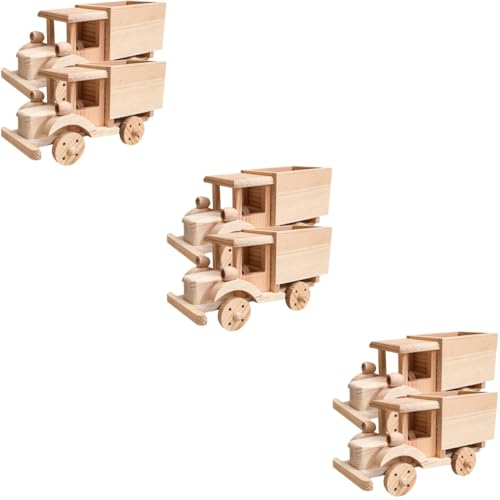Toyvian 6 Sätze DIY Spielzeug Holzpferd Kinderspielzeug Bausteine ​​für Kleinkinder Flugzeugmodelle Rätsel Spielzeuge 3D-Puzzles aus Holz Kindermodell-Puzzle-Spielzeug von Toyvian