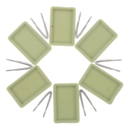 Toyvian Miniatur Küchenzubehör für Puppenhaus – 6 Stück Backset mit Miniatur Backformen Puppenbackzange Küchendekoration und Löffel für Kreative Puppenhaus Dekoration von Toyvian