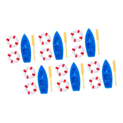 Toyvian 6 Sätze Miniatur Stranddeko DIY Kit mit Maritimem Thema Miniatur Garten und Puppenhaus Accessoires für Kreative Küstenszenen und Individuelle Heimdekoration von Toyvian