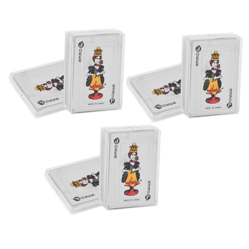 Toyvian 6 Sätze Kinder kartenspiel kartenspiele für Kinder Karten für Pokerspiele Trick-Pokerkarten Geschenk Kartenspielen Reisespiel Mini-Spielkartenset klein Spielzeugzimmer Minikarte von Toyvian