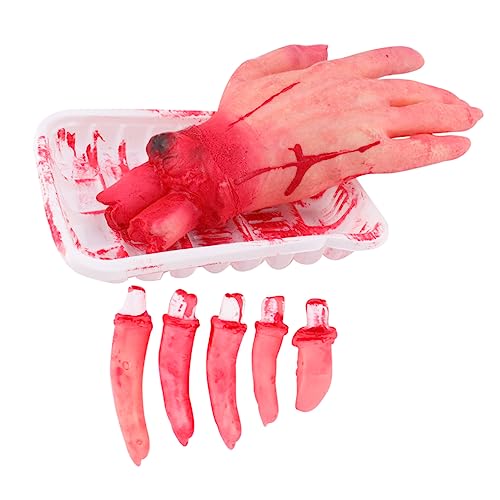 Toyvian 6 Stück 1 Satz Halloween-Körperorgan menschliche abgetrennte handfläche Skelett Halloween Dekoration Halloween-Dekoration schreckliche abgetrennte Fingerstütze Orgel Requisiten rot Toyvian 6 Stück 1 Satz Halloween-Körperorgan menschliche abgetrennte handfläche Skelett Halloween Dekoration Halloween-Dekoration schreckliche abgetrennte Fingerstütze Orgel Requisiten rot von Toyvian