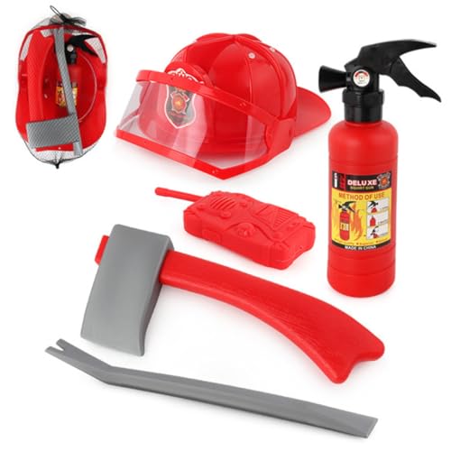 Toyvian 6 Stück 1 Set Rollenspiel Kostüm Feuerwehrmann Kostümzubehör Rollenspiel Feuerwehrmann Verkleiden Sich Rot Toyvian 6 Stück 1 Set Rollenspiel Kostüm Feuerwehrmann Kostümzubehör Rollenspiel Feuerwehrmann Verkleiden Sich Rot von Toyvian