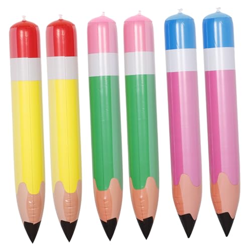 Toyvian 6stücke Jumbo Aufblasbare Bleistifte Bunte Riesenbleistifte Für Rückkehr Zur Schule Abschlussfeier Kreative Klassenzimmerdekoration Robust Und Vielseitig Hängbar Toyvian 6stücke Jumbo Aufblasbare Bleistifte Bunte Riesenbleistifte Für Rückkehr Zur Schule Abschlussfeier Kreative Klassenzimmerdekoration Robust Und Vielseitig Hängbar von Toyvian