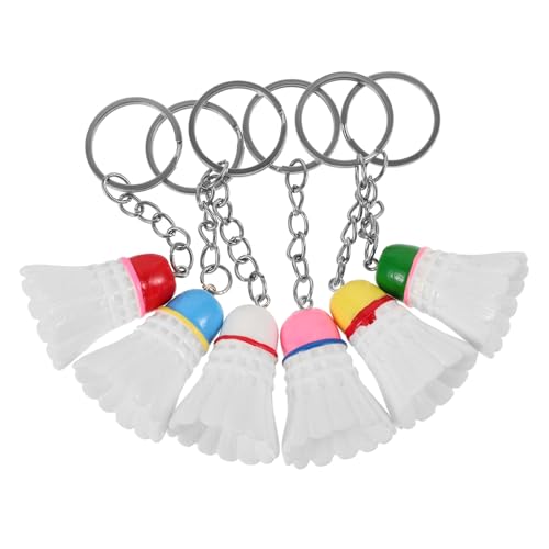 Toyvian 6 Stück Badminton Schlüsselanhänger Farben Federball Anhänger Resin Dekorative Taschen und Schlüsselanhänger Modisches für Damen und Geburtstag Toyvian 6 Stück Badminton Schlüsselanhänger Farben Federball Anhänger Resin Dekorative Taschen und Schlüsselanhänger Modisches für Damen und Geburtstag von Toyvian