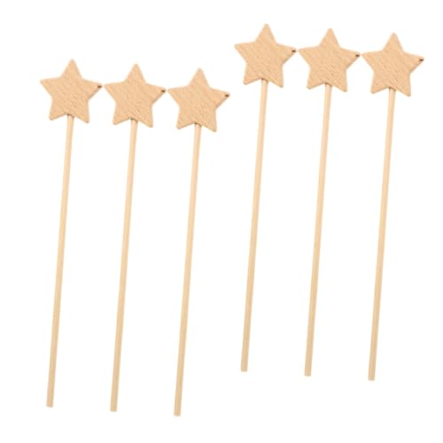 Toyvian 6 Stück DIY Sternform Feenstab Malstäbe Unvollendetes Holz DIY Basteln Toyvian 6 Stück DIY Sternform Feenstab Malstäbe Unvollendetes Holz DIY Basteln von Toyvian