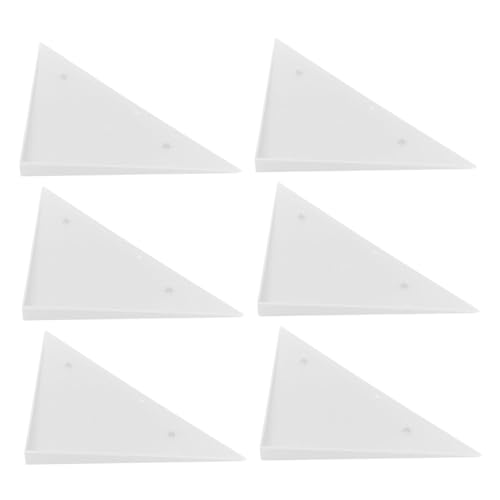 Toyvian 6 Stück Dreieckige Tischfußball Eckenschützer aus Kunststoff Ersatzteile Stangen Tischkicker Robuste Kantenschutz Abdeckungen für Foosball Tisch Fußball Zubehör von Toyvian
