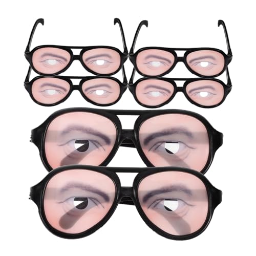 Toyvian 6 Stück Halloween Brillen Lustige Cosplay für Partys Dekorative Sonnenbrillen für Foto Props für Karneval und Halloween Veranstaltungen von Toyvian