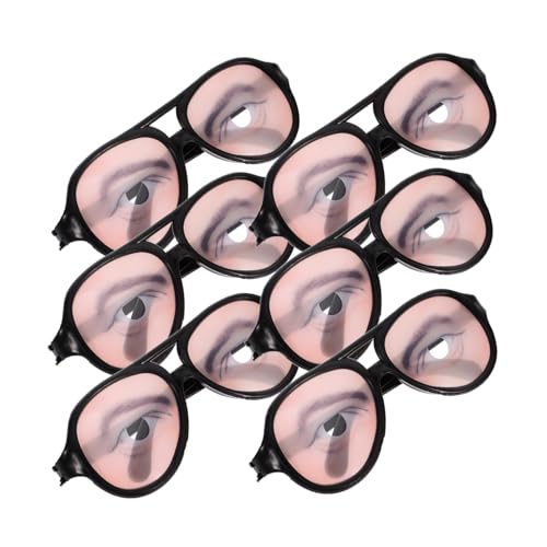 Toyvian 6 Stück Halloween Partybrillen für Herren und Damen Bunte Spaßbrillen mit Lustigen Motiven Dekorative und Faschings Accessoires für Halloween und Fotospaß von Toyvian