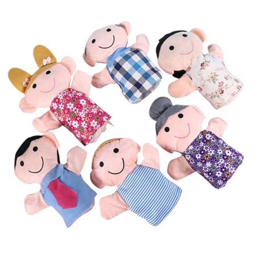 Toyvian 6 Stück Handpuppe interaktives Puppen spielzeuge spielsachen plushdoll Ratte Babys Handfamilienpuppen geschmeidiges Handspielzeug Plüsch von Toyvian