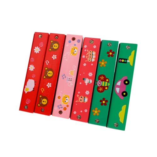 Toyvian 6 Stück Hölzerne Mundharmonika -Spielsachen kinderinstrumente musikinstrumente Kleinkind Musikinstrument 16-Loch-Mundharmonika zartes Musik-Mundharmonika- Toyvian 6 Stück Hölzerne Mundharmonika -Spielsachen kinderinstrumente musikinstrumente Kleinkind Musikinstrument 16-Loch-Mundharmonika zartes Musik-Mundharmonika- von Toyvian