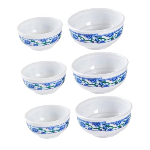 Toyvian 6 Stück Imitation Blau Weißer Porzellanschüsseln Miniaturen Modellspielzeug Maschine Spielhaus Kleine Häuser Trifle Schüssel Mini Servierschüsseln Wohnaccessoires Toyvian 6 Stück Imitation Blau Weißer Porzellanschüsseln Miniaturen Modellspielzeug Maschine Spielhaus Kleine Häuser Trifle Schüssel Mini Servierschüsseln Wohnaccessoires von Toyvian