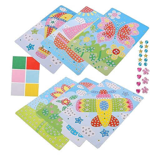 Toyvian 6pcs Kinder Handwerk Spielzeug Puzzle Aufkleber Aktivität Für 4-8 Jahre Alten Jungen Mädchen Kognitiven Lernen von Toyvian