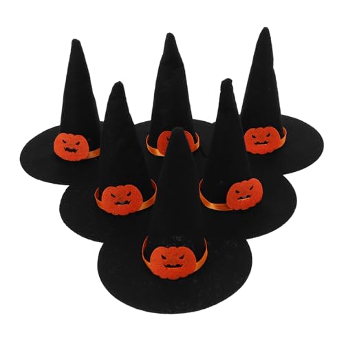 Toyvian 6 Stück Kleine Hüte für Halloween Dekorationen Weinflaschen Topper und DIY Haaraccessoires für Themenpartys Toyvian 6 Stück Kleine Hüte für Halloween Dekorationen Weinflaschen Topper und DIY Haaraccessoires für Themenpartys von Toyvian