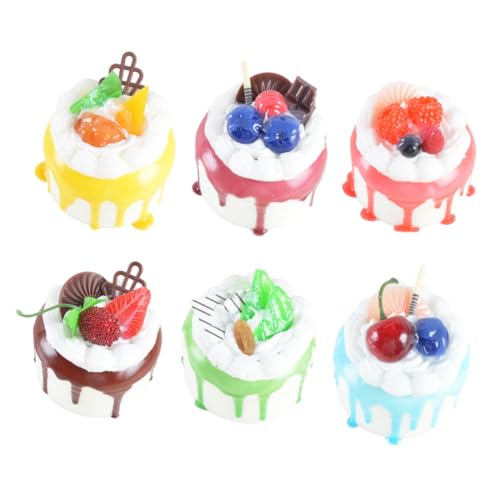 Toyvian 6 Stück Kuchen-Modell offic vorratsregal küche Kuchenattrappen bäckerei Kunststoffkuchen Kuchen simulierter Kuchen gefälschte Dessert-Fotorequisiten realistisches Essen Pu Toyvian 6 Stück Kuchen-Modell offic vorratsregal küche Kuchenattrappen bäckerei Kunststoffkuchen Kuchen simulierter Kuchen gefälschte Dessert-Fotorequisiten realistisches Essen Pu von Toyvian