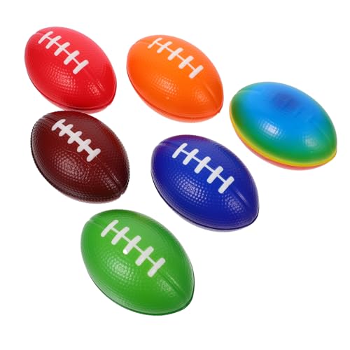 Toyvian 6 Stück Mini Rugby -rugbyball Rugby -Rugby DIY Rugby-fußbälle Füller Rugby-Mini Kleine Rugbybälle Mini-fußball-stressball Mini-rugbyball in Rot Fußball Spiel Pu Toyvian 6 Stück Mini Rugby -rugbyball Rugby -Rugby DIY Rugby-fußbälle Füller Rugby-Mini Kleine Rugbybälle Mini-fußball-stressball Mini-rugbyball in Rot Fußball Spiel Pu von Toyvian