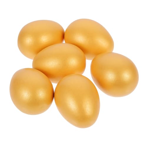 Toyvian 6 Stück Ostern Goldene Eier Osterei- Hennen Eier Legen Lassen Eier Jumbo Osterkorbfüller Ostern Gefüllte Eier Lackierbar Ostereier Leer Schmücken Eier Ornamente Hölzern Toyvian 6 Stück Ostern Goldene Eier Osterei- Hennen Eier Legen Lassen Eier Jumbo Osterkorbfüller Ostern Gefüllte Eier Lackierbar Ostereier Leer Schmücken Eier Ornamente Hölzern von Toyvian