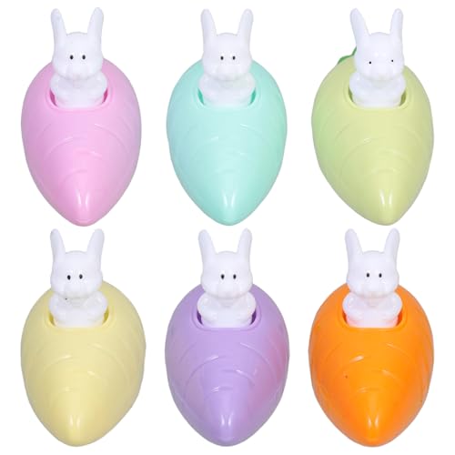 Toyvian 6 Stück Ostern-Karotten-Rückziehspielzeug Cartoon-Hasen-Fahrzeuge Angetrieben Durch Kaninchen Reibungsbetriebene Tierautos Aus Kunststoff Hin Und Her Um Toyvian 6 Stück Ostern-Karotten-Rückziehspielzeug Cartoon-Hasen-Fahrzeuge Angetrieben Durch Kaninchen Reibungsbetriebene Tierautos Aus Kunststoff Hin Und Her Um von Toyvian