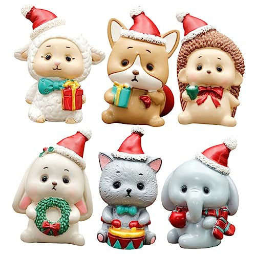Toyvian 6 Stück Resin Tier Figur Cake Topper mit Weihnachtsdesign Langlebige Kuchen Deko in Weiß Blau Braun Schaf Igel Hund Katze Hase Sicher und Detailreich Gestaltet Toyvian 6 Stück Resin Tier Figur Cake Topper mit Weihnachtsdesign Langlebige Kuchen Deko in Weiß Blau Braun Schaf Igel Hund Katze Hase Sicher und Detailreich Gestaltet von Toyvian
