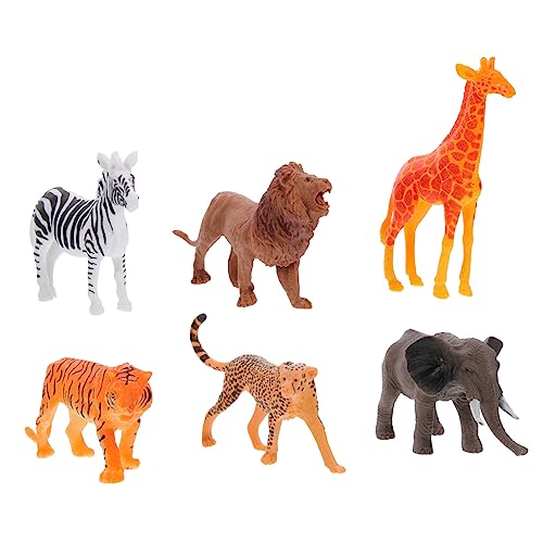 Toyvian Hochwertige Tiermodelle Aus Vinyl – 6 Miniatur-tierfiguren Ideal Zum Spielen Für Kinder Und Zur Heimdekoration Lernspielzeug von Toyvian