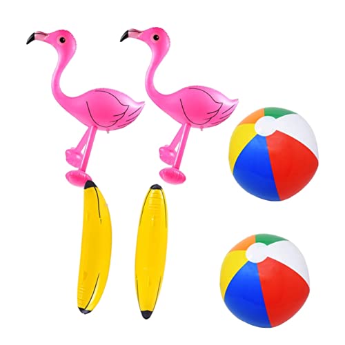 Toyvian 6 Stück Simulation aufblasbares Ball Wasser Schwimmen Banane für kinderspielzeug spielzeuge Strandspielzeug aufblasbares Schwimmspielzeug Colorful von Toyvian