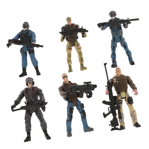 Toyvian 6 Stück Soldatenmodellspielzeug und Soldaten Themen Spezialeinheit Spielset Armeemänner-Spielset Spielfiguren-Spielsets Plastik Toyvian 6 Stück Soldatenmodellspielzeug und Soldaten Themen Spezialeinheit Spielset Armeemänner-Spielset Spielfiguren-Spielsets Plastik von Toyvian