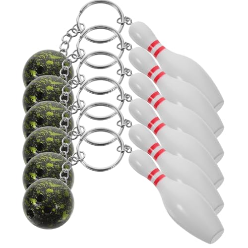 Toyvian 6 Stück Teiliges Bowling Schlüsselanhänger Bowlingkugel und Anhänger Leicht und Kompakt als Rucksackanhänger und Geschenk für Erwachsene Bowling Fans Toyvian 6 Stück Teiliges Bowling Schlüsselanhänger Bowlingkugel und Anhänger Leicht und Kompakt als Rucksackanhänger und Geschenk für Erwachsene Bowling Fans von Toyvian