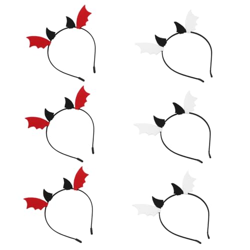 Toyvian 6 Stück Teiliges Halloween Bat Wing Stirnband Leichtes Cosplay Haarreif mit Fledermausflügeln Komfortables Party Accessoire für Erwachsene für Halloween Kostümfest Toyvian 6 Stück Teiliges Halloween Bat Wing Stirnband Leichtes Cosplay Haarreif mit Fledermausflügeln Komfortables Party Accessoire für Erwachsene für Halloween Kostümfest von Toyvian