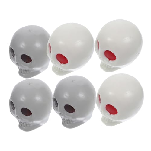 Toyvian 6 Stück Teiliges Halloween Schädel Quetschspielzeug Gruselige Stressbälle mit Realistischer Textur Vielseitig als Deko und Sensorikspielzeug für Erwachsene Toyvian 6 Stück Teiliges Halloween Schädel Quetschspielzeug Gruselige Stressbälle mit Realistischer Textur Vielseitig als Deko und Sensorikspielzeug für Erwachsene von Toyvian