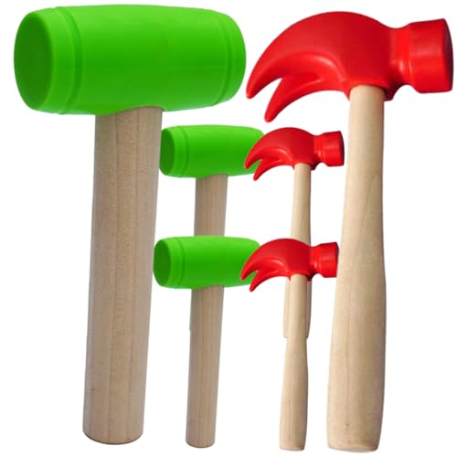 Toyvian 6 Stück Teiliges Hammer für Kleine Hämmer in Grün und Rot Sicherer Fördert Greifen und Hörvermögen für Eltern Junge Mädchen Interaktion und Motorische Entwicklung Toyvian 6 Stück Teiliges Hammer für Kleine Hämmer in Grün und Rot Sicherer Fördert Greifen und Hörvermögen für Eltern Junge Mädchen Interaktion und Motorische Entwicklung von Toyvian