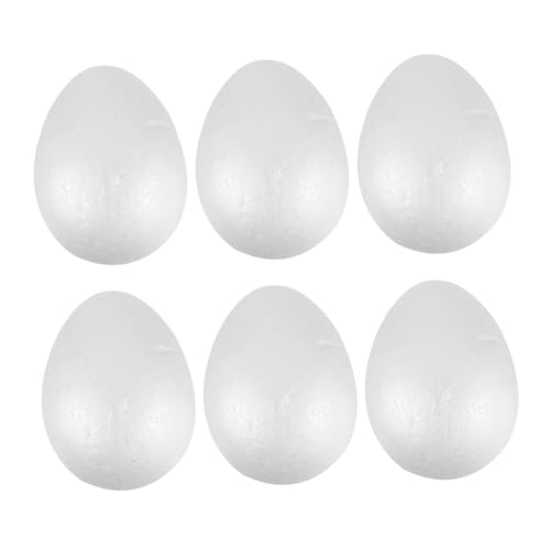 Toyvian 6 Stück Teiliges Kunst Eier für Ostern Schaumstoff Dekorationen für DIY Projekte Kreative Bastelideen Fotorequisiten und Heimdekorationen von Toyvian