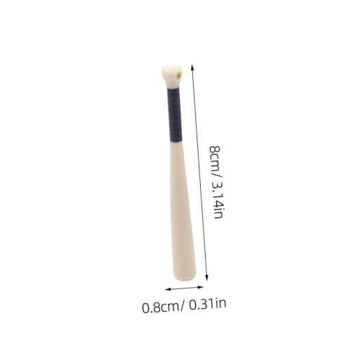 Toyvian 6 Stück Teiliges Mini Baseball Bat aus Robustem Holz Kleine Dekorative Baseballschläger für Puppenhaus Mini Sportaccessoires für Sammler und Kreative Dioramengestaltung von Toyvian