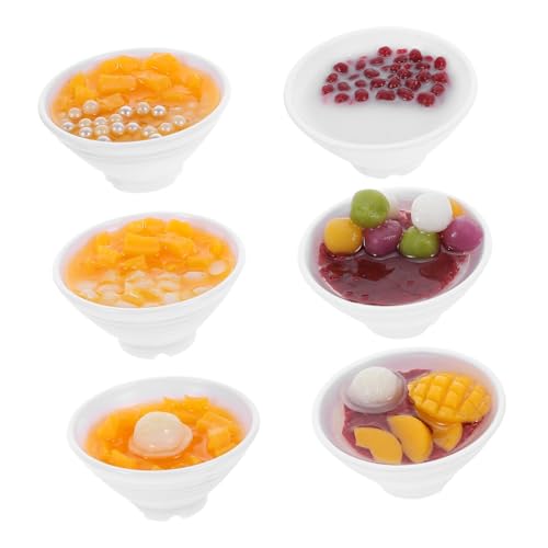 Toyvian 6 Stück Teiliges Miniatur Dessertschalen Realistische Künstliche Food Modelle Täuschend Echte Deko für Küche Party Fotografie Requisiten Klein und Detailgetreu Toyvian 6 Stück Teiliges Miniatur Dessertschalen Realistische Künstliche Food Modelle Täuschend Echte Deko für Küche Party Fotografie Requisiten Klein und Detailgetreu von Toyvian