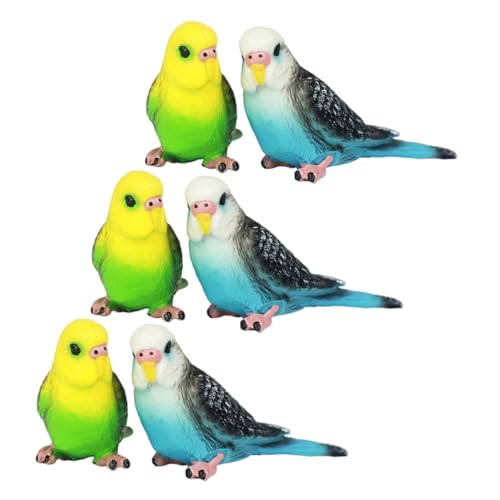 Toyvian 6 Stück Teiliges Realistische Kleine Papagei Figuren aus Robustem Kunststoff Detailgetreue Vogelspielzeuge für Lebensechte Deko für Garten Kuchen und Lernspielzeug Toyvian 6 Stück Teiliges Realistische Kleine Papagei Figuren aus Robustem Kunststoff Detailgetreue Vogelspielzeuge für Lebensechte Deko für Garten Kuchen und Lernspielzeug von Toyvian
