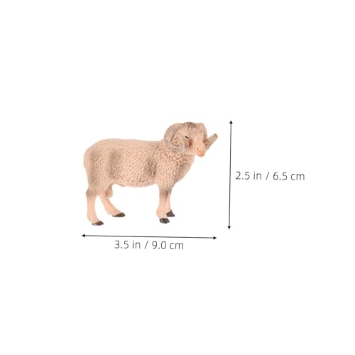 Toyvian 6 Stück Teiliges Realistische Kunststoff Schaf Figuren für Kleinkinder Naturgetreue Bauernhof Tiere Vielseitige Dekoration für Kinderzimmer Büro und Lernspiele von Toyvian