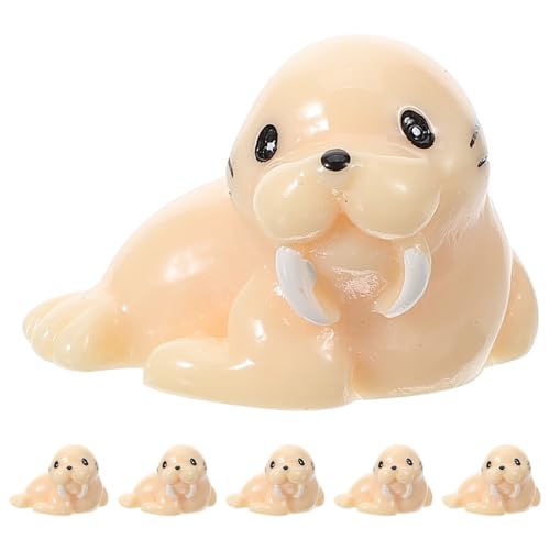Toyvian 6 Stück Teiliges Tiere Modelle Resin Walross Dekorationen für Kreative Figuren für Heimdekoration und Bildungszwecke Langlebig und Toyvian 6 Stück Teiliges Tiere Modelle Resin Walross Dekorationen für Kreative Figuren für Heimdekoration und Bildungszwecke Langlebig und von Toyvian