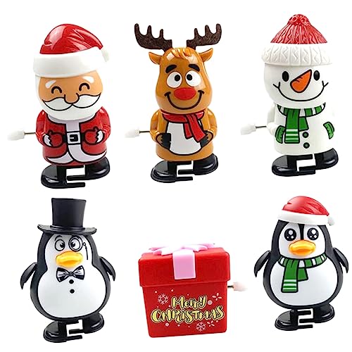 Toyvian 6 Stück Teiliges Weihnachts Aufziehspielzeug mit Lustigen Cartoon Motiven Kinderfreundlich Sicher und Langlebig Fördert Motorische Fähigkeiten und Eignet Sich als Weihnachtsdeko Toyvian 6 Stück Teiliges Weihnachts Aufziehspielzeug mit Lustigen Cartoon Motiven Kinderfreundlich Sicher und Langlebig Fördert Motorische Fähigkeiten und Eignet Sich als Weihnachtsdeko von Toyvian