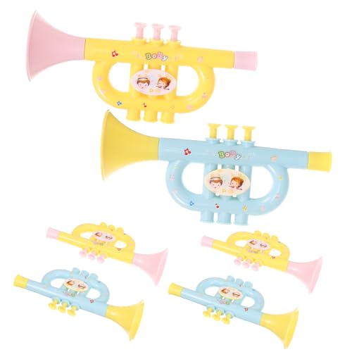 Toyvian 6 Stück Trompeteninstrument Spielzeughupe Kleinkinderinstrumente -trompete Trompetenzubehör Instrument Für Spielzeugflöte Studentische Trompete Bauchtrompeten Abs von Toyvian