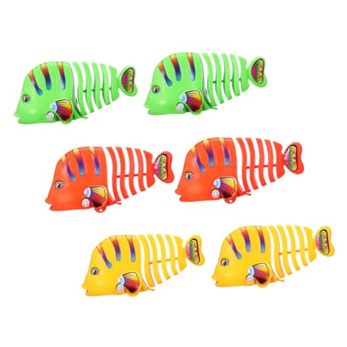 Toyvian 6er-Pack Aufziehbare Wackelfisch-spielzeuge Für Jungen Und Mädchen Badespielzeug Interaktives Uhrwerk-Spielzeug Lustiges Und Sicheres Cartoon-Fisch-badespielzeug-Set Toyvian 6er-Pack Aufziehbare Wackelfisch-spielzeuge Für Jungen Und Mädchen Badespielzeug Interaktives Uhrwerk-Spielzeug Lustiges Und Sicheres Cartoon-Fisch-badespielzeug-Set von Toyvian