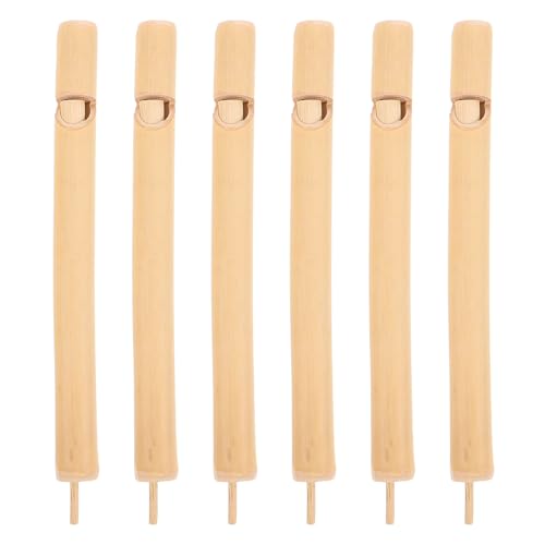 Toyvian 6 Stück Vogelpfeife: Vogelrufspielzeug aus Holz, Miniaturflöten, Musikinstrumente für Kinder, Trainings-Schiebepfeife, Musikinstrument-Spielzeug von Toyvian