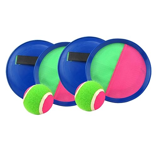 Toyvian Interaktives Eltern-Kind-Spiel 6-teiliges Sticky & Racket Set – Werfen Und Fangen Für Kinder Und Erwachsene von Toyvian