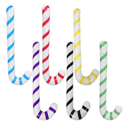 Toyvian 6 Stück Zuckerstangen-Spazierstock-Ballons – dekorative aufblasbare Zuckerstangen-Ornamente für Weihnachtsdekorationen, Geburtstage und Hochzeitsfeiern Toyvian 6 Stück Zuckerstangen-Spazierstock-Ballons – dekorative aufblasbare Zuckerstangen-Ornamente für Weihnachtsdekorationen, Geburtstage und Hochzeitsfeiern von Toyvian