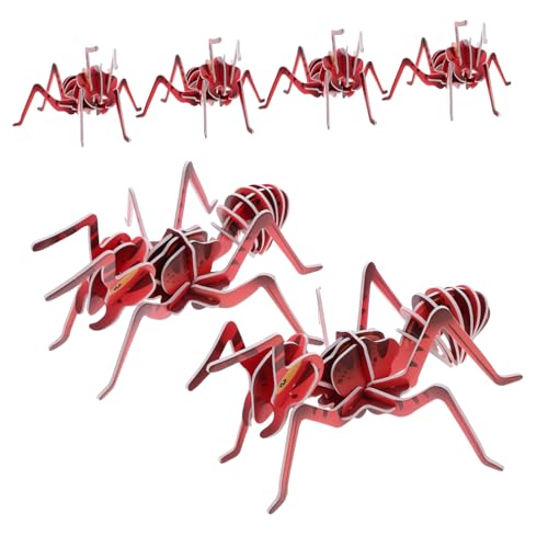 Toyvian 6 Stück für wissenschaftliche Experimente Simulation Ameisenmodell 3D-Puzzles aus Papier Insektenspielzeug für Frühlingsinsekten -Ameisenfahrzeug Denkspiel rot Toyvian 6 Stück für wissenschaftliche Experimente Simulation Ameisenmodell 3D-Puzzles aus Papier Insektenspielzeug für Frühlingsinsekten -Ameisenfahrzeug Denkspiel rot von Toyvian