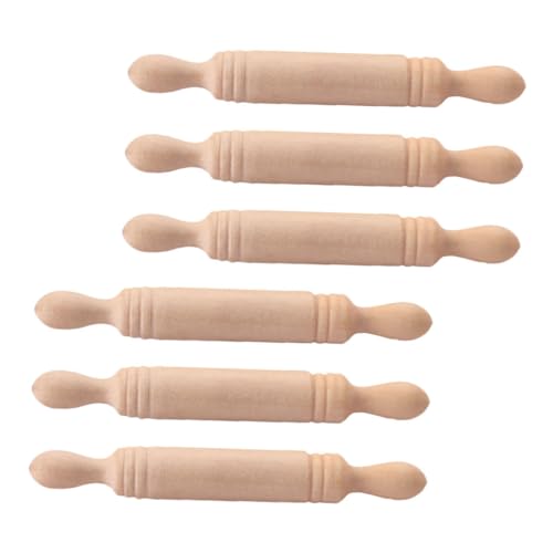 Toyvian 6 Stücke Miniaturen Holz Rolling Sticks Mini Zubehör Kinder Spielzeug Toyvian 6 Stücke Miniaturen Holz Rolling Sticks Mini Zubehör Kinder Spielzeug von Toyvian