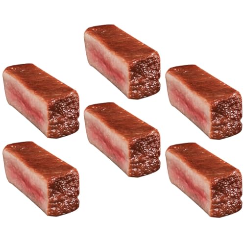 Toyvian 6 Stücke Rindfleisch Block Modell Küche Fleisch Modelle Realistische Gefälschte Fleisch Dekoration Restaurant Prop Toyvian 6 Stücke Rindfleisch Block Modell Küche Fleisch Modelle Realistische Gefälschte Fleisch Dekoration Restaurant Prop von Toyvian