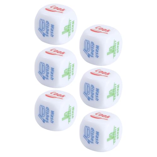 Toyvian 6stücke Teiliges Kreative Acrylwürfel Für Hausarbeit Innovative Dice Für Interaktive Spiele Und Tägliche Aufgabenverteilung Sicher Und Langlebig Toyvian 6stücke Teiliges Kreative Acrylwürfel Für Hausarbeit Innovative Dice Für Interaktive Spiele Und Tägliche Aufgabenverteilung Sicher Und Langlebig von Toyvian